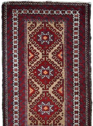 Tapis vintage Afghan Ersari fait main, 1C592