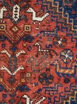 Tapis ancien Persan Khamseh fait main, 1C595