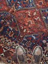 Tapis ancien Persan Khamseh fait main, 1C595