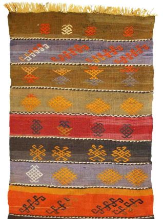 Tapis vintage Persan Sumak fait main, 1C608