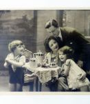 CADRE vintage Art Deco | verre miroir biseaute peint