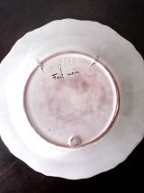 Assiette au paysan, faïence de Nevers 