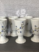 6 mazagrans porcelaine du Berry