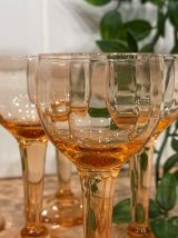 Set de 5 verres à liqueur roses