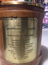 seau équilibreur thermique bois plaqué années 60 