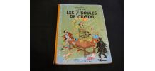 tintin les 7 boules de cristal de hergé  année 1957