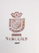 Lot 6 assiettes en porcelaine de Nemours