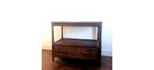 Meuble d'appoint en rotin 1960