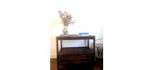 Meuble d'appoint en rotin 1960