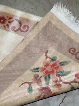 Tapis vintage Chinois Art Deco fait main, 1C622