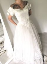 Robe de mariée vintage coupe Princesse