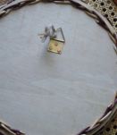 Miroir vintage en osier
