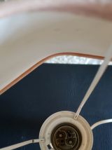 Lampe de chevet rose pied marbre