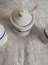 Ensemble sel, poivre, moutarde esprit marin