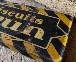 Couvercle vintage Biscuits BRUN