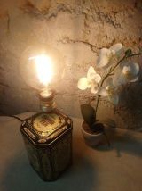 Lampe à poser récup' upcycling "China Tea"