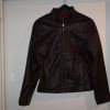 blouson en cuir marron Lotus