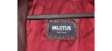 blouson en cuir marron Lotus