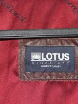 blouson en cuir marron Lotus