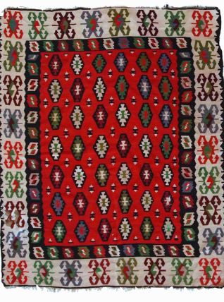 Tapis vintage Turc Sharkoy fait main, 1C778