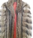 Manteau fourrure marmotte argentée