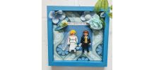 Cadre de mariage Playmobil, caseau de mariage original