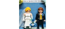 Cadre de mariage Playmobil, caseau de mariage original