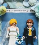 Cadre de mariage Playmobil, caseau de mariage original