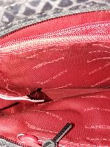 Sac Lancel en tissu et cuir noir