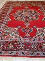 Tapis vintage Persan Kazvin fait main, 1C664