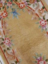 Tapis vintage Chinois Art Deco fait main, 1C665