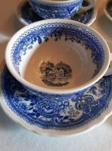 4 tasses et sous tasses vintage Villeroy &amp; Boch