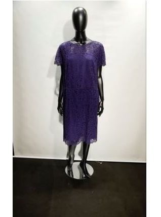Robe Violine  T 50/52 Avec étiquette - Doublure.