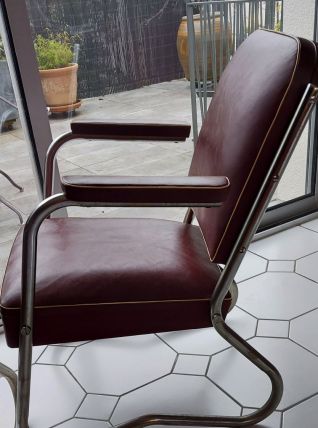 Fauteuil traîneau type industriel