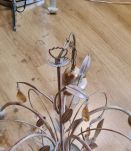 lustre   fleural  5 tulipes 1980 avec jolie patine bon etat 