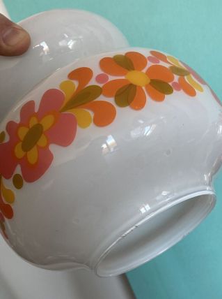 luminaire -diffuseur verre opaque vintage