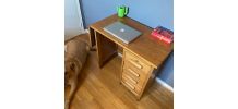 Bureau enfant des années 40/50 en chêne miel