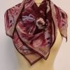 foulard rose soie motif danseuse anna sui année 80 