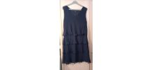 Robe bleue -  chic - T 46 - doublure