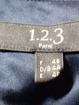 Robe bleue -  chic - T 46 - doublure