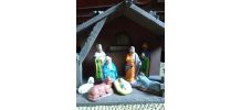 Crèche de noël et 16 personnages 