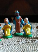 Crèche de noël et 16 personnages 