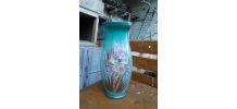 Jolie paire de vases en opaline verre 