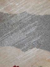 Tapis ancien Américain Hooked fait main, 1C705