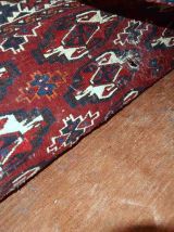 Tapis ancien Turkmène Yomud fait main, 1C725