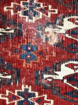 Tapis ancien Turkmène Yomud fait main, 1C725