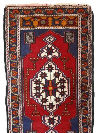 Tapis vintage TurcYastik fait main, 1C731