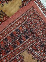 Tapis vintage Ouzbek Bukhara fait main, 1C734
