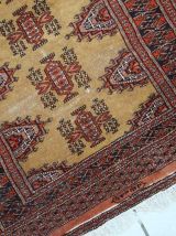 Tapis vintage Ouzbek Bukhara fait main, 1C734