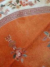 Tapis vintage Chinois Art Deco fait main, 1C737